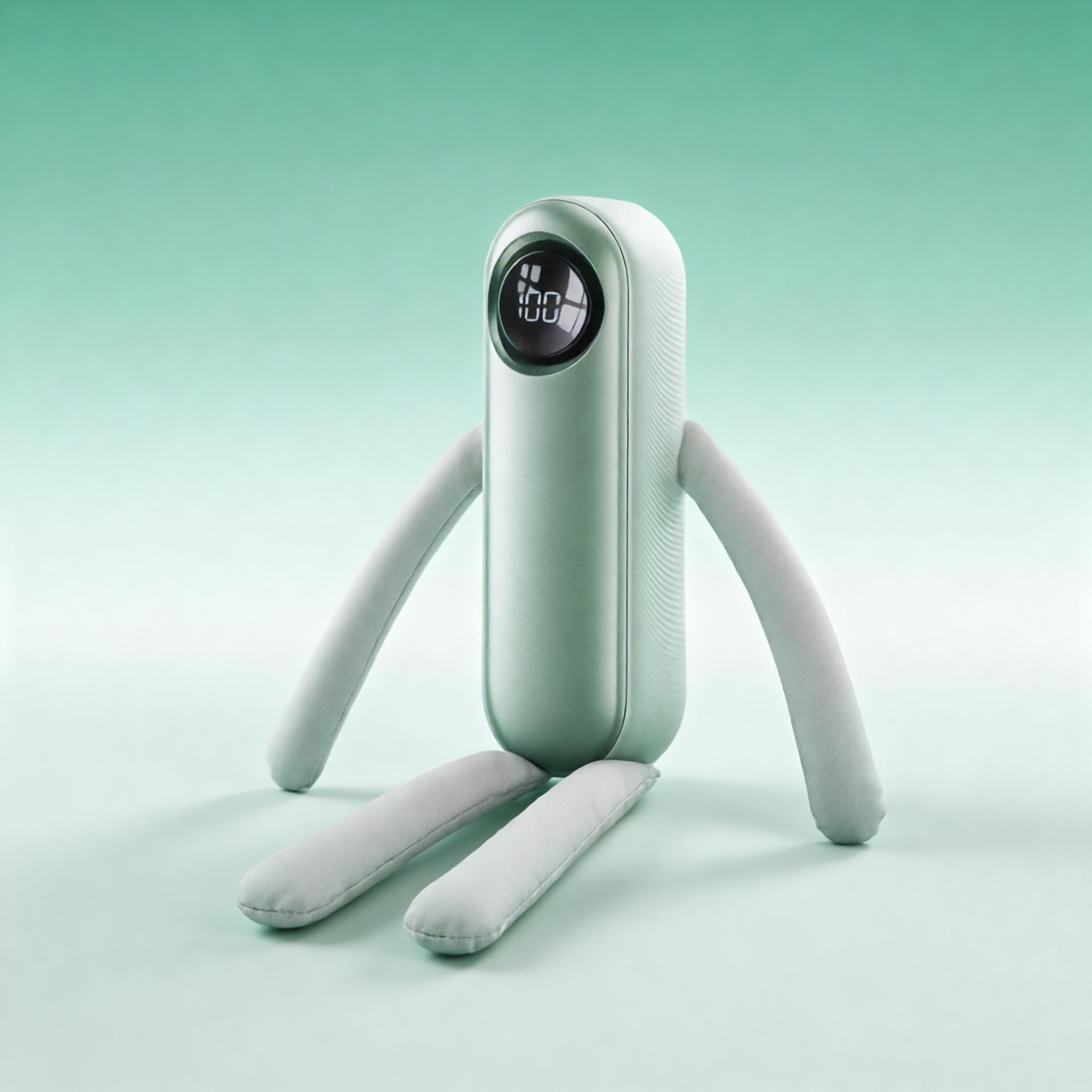[Green] High-Speed 4000mah Mini Handheld Rechargeable Fan (SM1042)