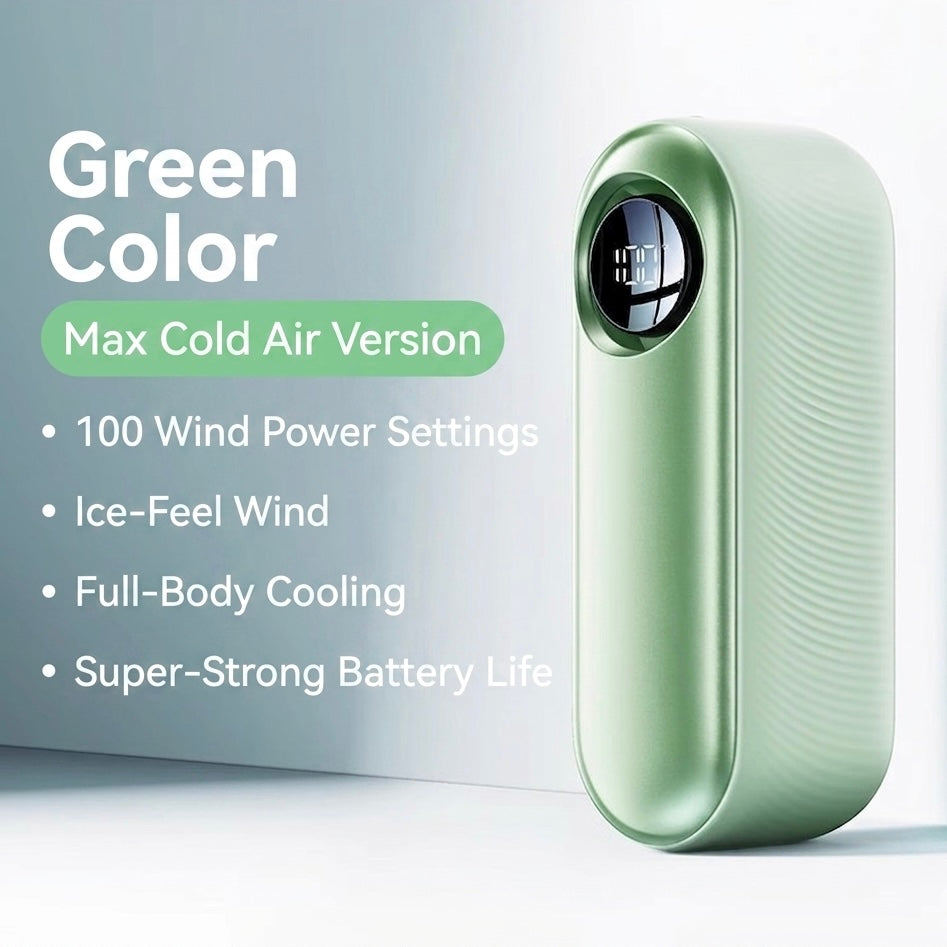 [Green] High-Speed 4000mah Mini Handheld Rechargeable Fan (SM1042)