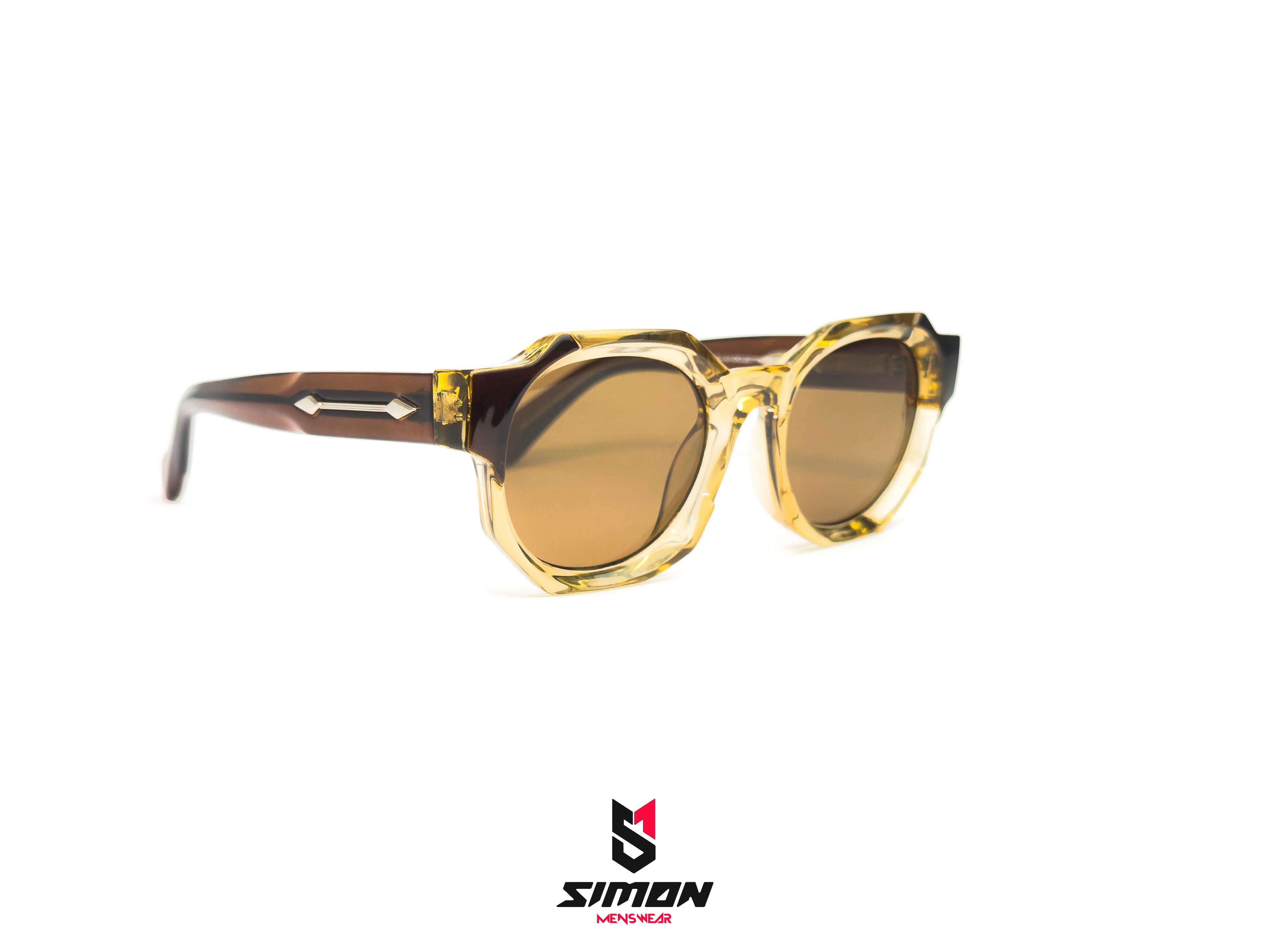 Transparent Brown High-End Sunglasses for Women(SM1009)