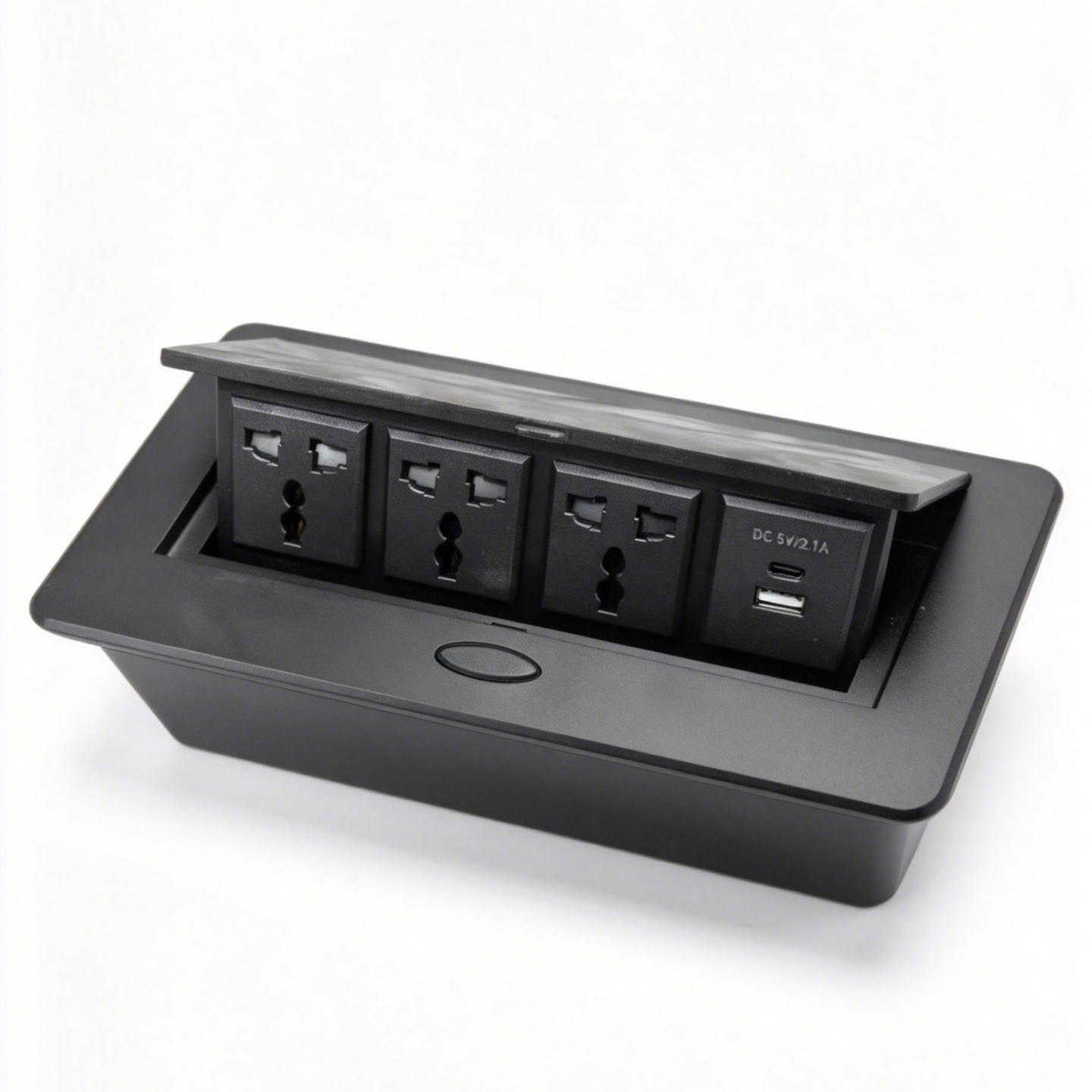 Hidden Pop-Up Power Socket Box for Desk