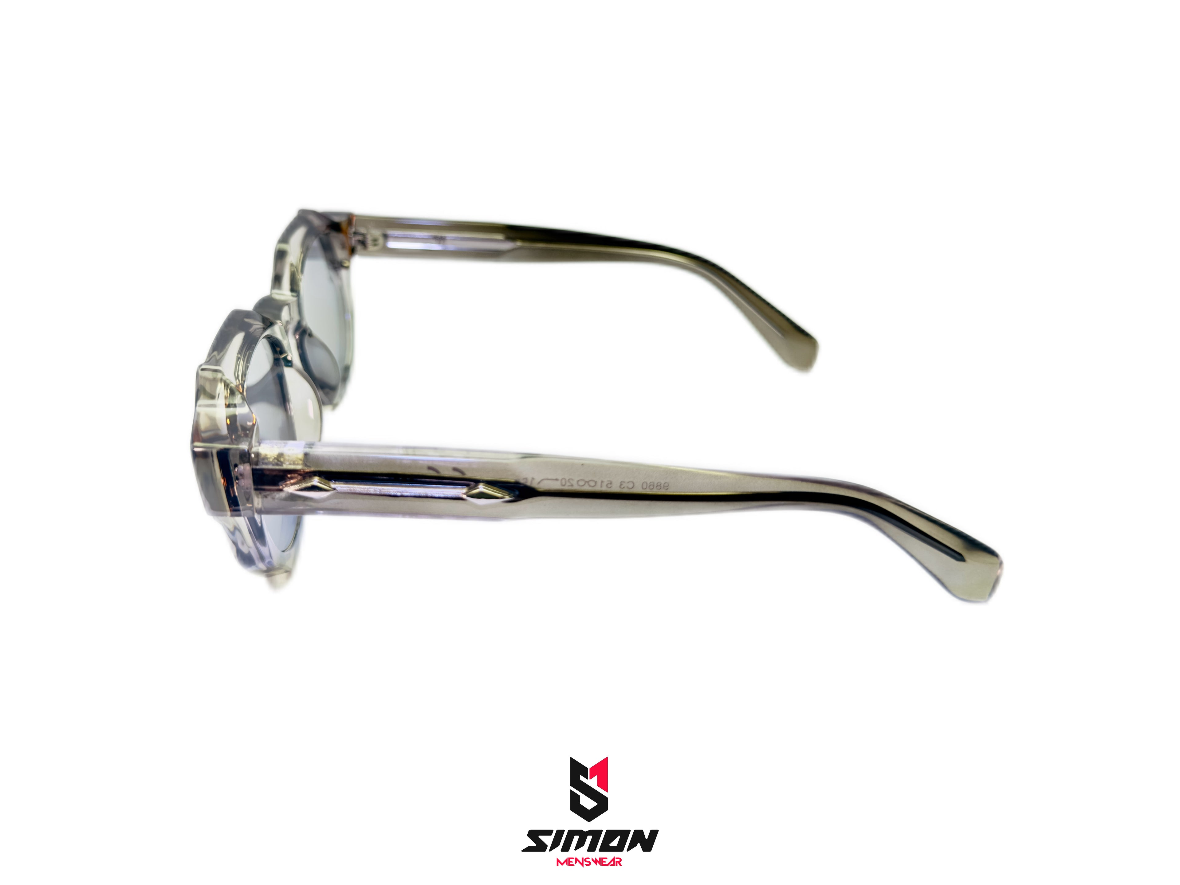 Transparent Grey High-End Sunglasses for Women/Men (Code - SM1008)