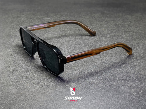 Black+Tea Pilot Style UV400 Squre Frame Sunglass (SM1022)