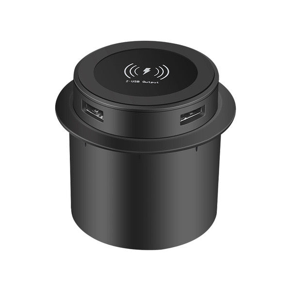 3-in-1 Multifunctional Hidden USB + Wireless Charger