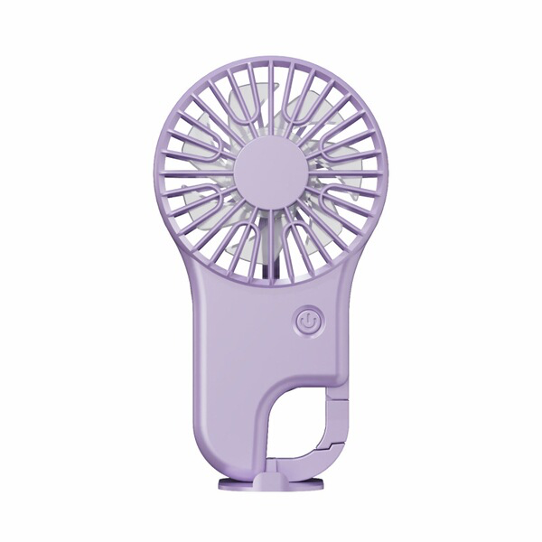 [White] Portable Mini Rechargeable Silent Fan with Hanging Hook (SM1048)