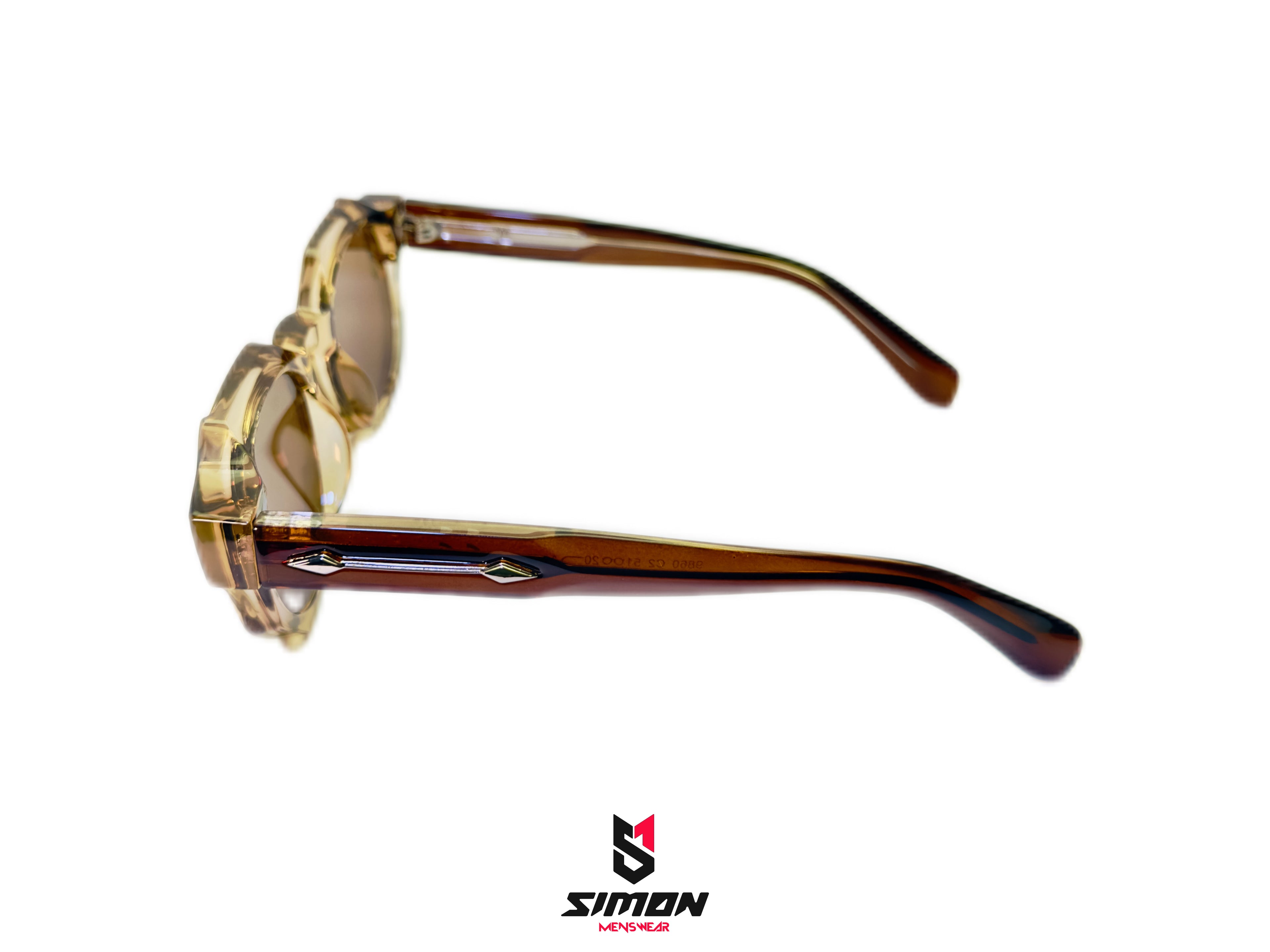 Transparent Brown High-End Sunglasses for Women/Men (Code - SM1009)