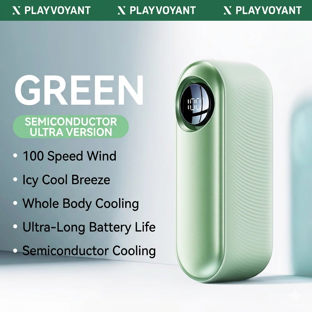 [Green] Semiconductor High-Speed Refrigeration Fan [4000mah] (SM1036)